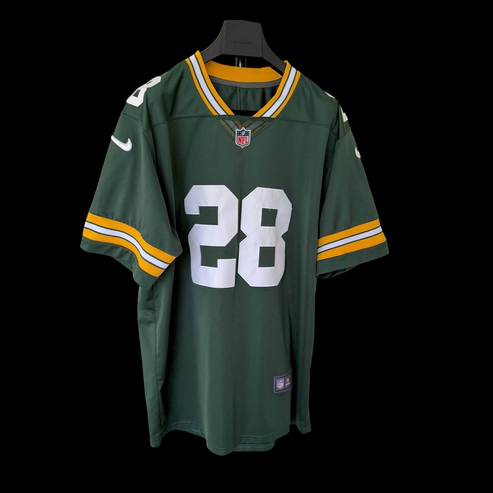 Nike Green Bay Packers AJ Dillon 28 On Field Jersey Mens XL Green NFL Football
